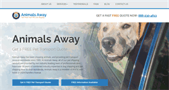 Desktop Screenshot of animalsaway.com